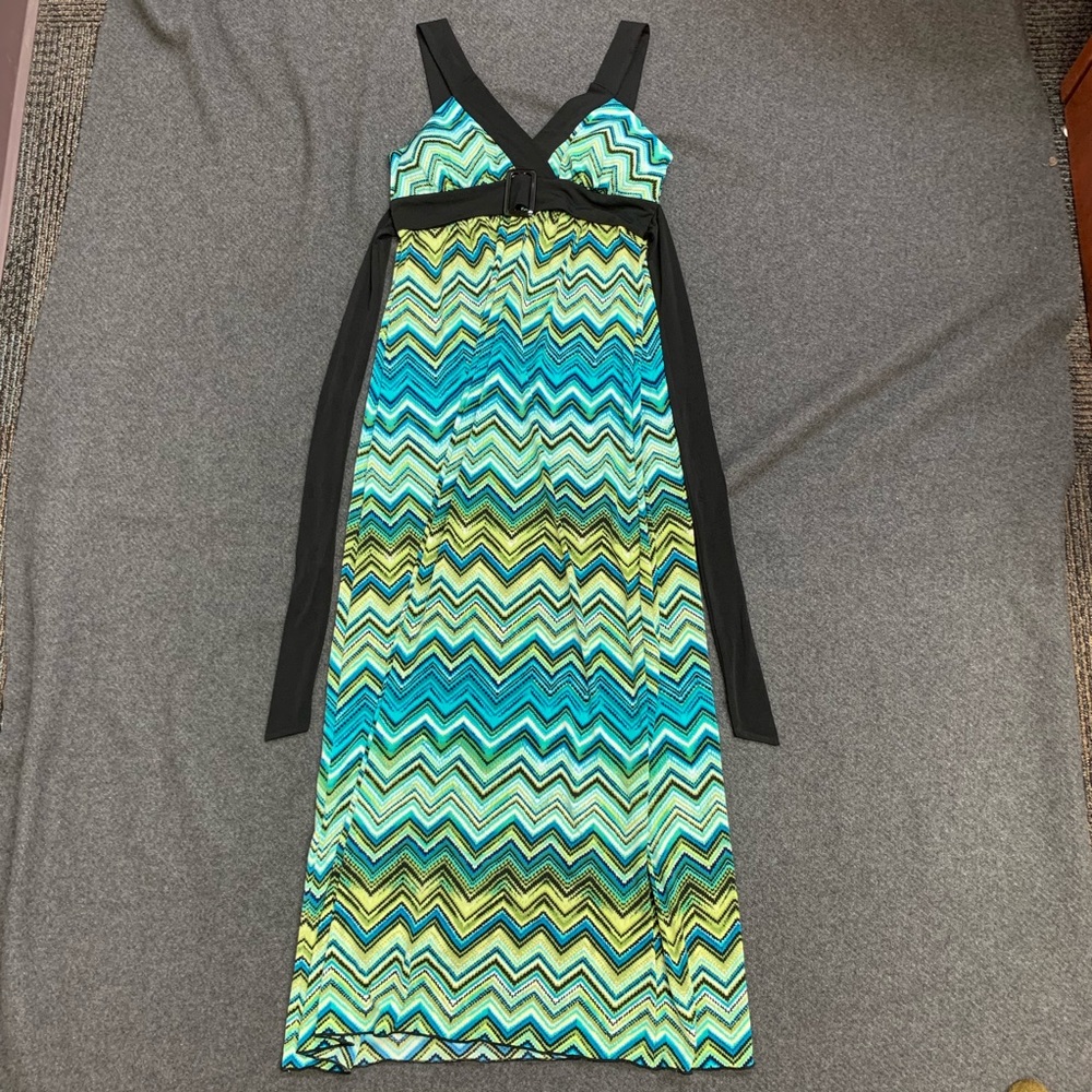 Enfocus Studio Chevron Maxi Dress sz 4P